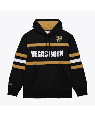 Mitchell & Ness Men's Black Vegas Golden Knights Head Coach Slogan Pullover Hoodie