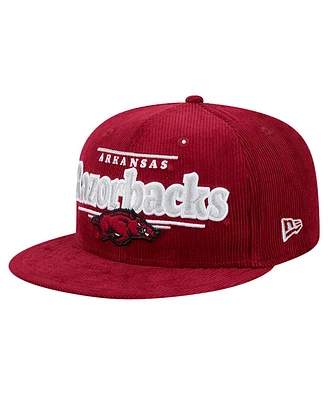 New Era Men's Cardinal Arkansas Razorbacks Display 9FIFTY Snapback Hat