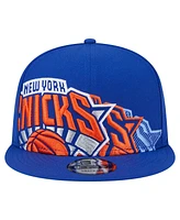 New Era Men's Blue New York Knicks Sport Night Team Shadow 9FIFTY Snapback Hat