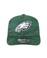 New Era Men's Midnight Green Philadelphia Eagles Adventure Camo Trucker 9SEVENTY Stretch-Snap Adjustable Hat