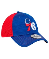 New Era Men's Royal/Red Philadelphia 76ers Active Tech Neo Flex 39THIRTY Hat