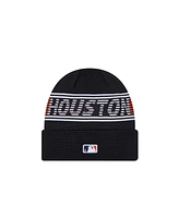 New Era Men's Navy Houston Astros Authentic Collection Cuffed Knit Hat