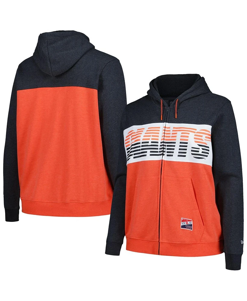 New Era Women's Black San Francisco Giants Plus Color Block Full-Zip Hoodie