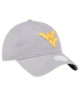 New Era Women's Gray West Virginia Mountaineers Logo 9TWENTY Adjustable Hat