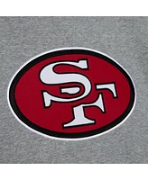 Mitchell & Ness Men's Heather Gray San Francisco 49ers Team Origins Fleece Pullover Hoodie