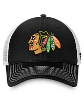 Fanatics Men's Black Chicago Blackhawks Core Trucker Adjustable Hat