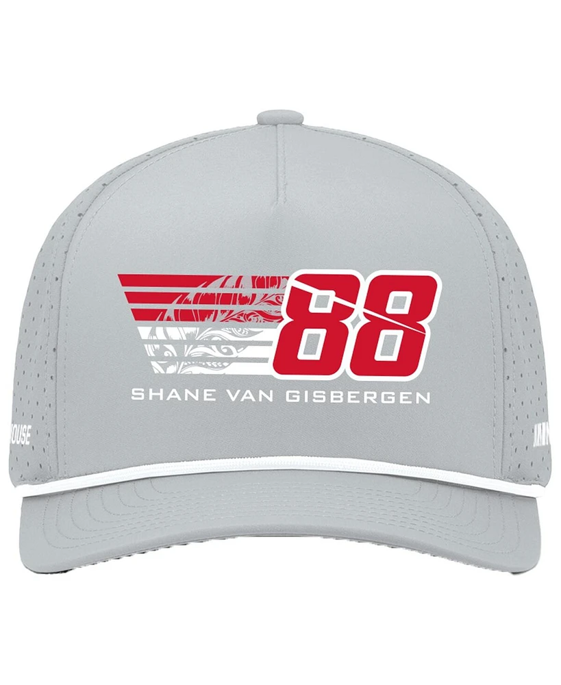 Trackhouse Racing Team Collection Men's Grey Shane van Gisbergen WeatherTech Cruisin Adjustable Hat