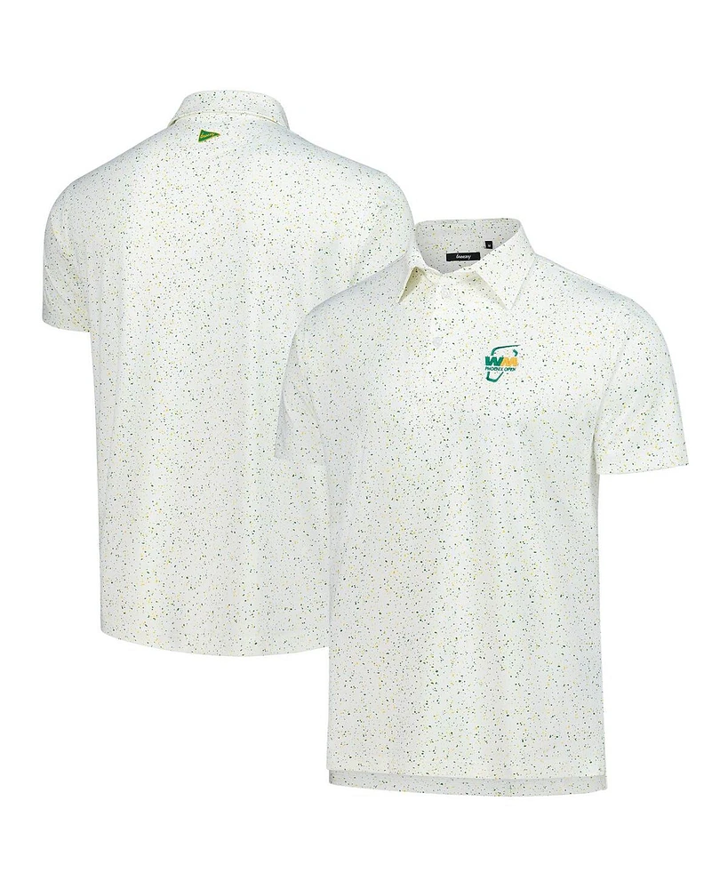 Breezy Golf Men's White Wm Phoenix Open Splatter Polo