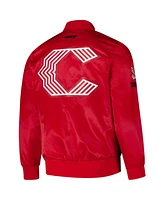 Pro Standard Men's Red Cincinnati Reds City Connect Satin Full-Snap Jacket