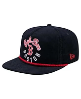 New Era Men's Navy Boston Red Sox Full Circle Corduroy Golfer Adjustable Hat