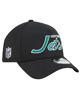 New Era Men's Black New York Jets Smith 9FORTY Adjustable hat