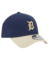 New Era Men's Navy Detroit Tigers Moleskin A-Frame 9FORTY Adjustable Hat