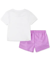 Nike Toddler Girls Heart Logo Graphic T-Shirt & Shorts, 2 Piece Set