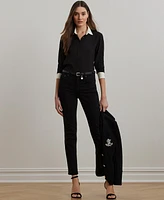Lauren Ralph Women's Classic-Fit Two-Tone Georgette Shirt