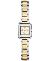 Tory Burch Women's The Kira Square Two-Tone Stainless Steel Bracelet Watch 18mm