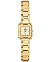Tory Burch Women's The Kira Square Gold-Tone Stainless Steel Bracelet Watch 18mm