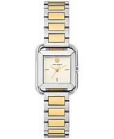 Tory Burch Women's The Kira Square Two-Tone Stainless Steel Bracelet Watch 24mm