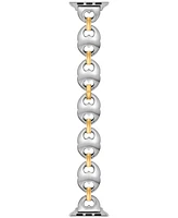 Tory Burch Women's The Double T Link Two-Tone Stainless Steel Bracelet For Apple Watch 38-46mm