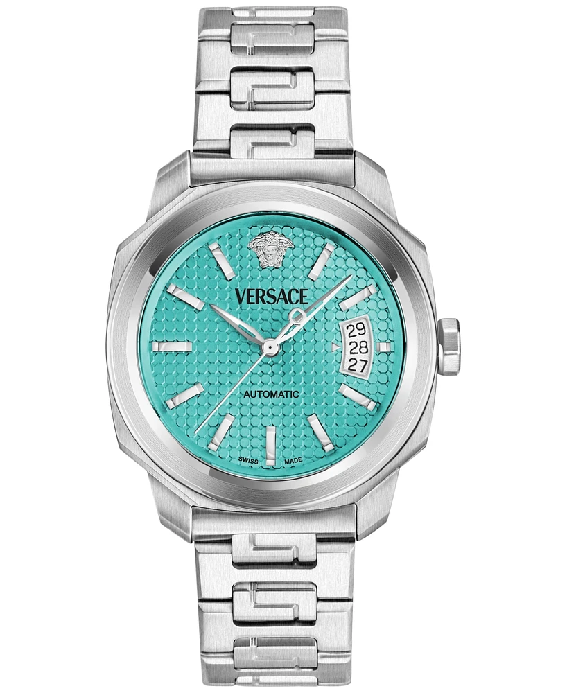Versace Men's Swiss Automatic Dylos Stainless Steel Bracelet Watch 42mm