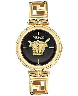 Versace Women's Swiss Medusa Jewel Gold Ion Plated Bracelet Watch 34mm