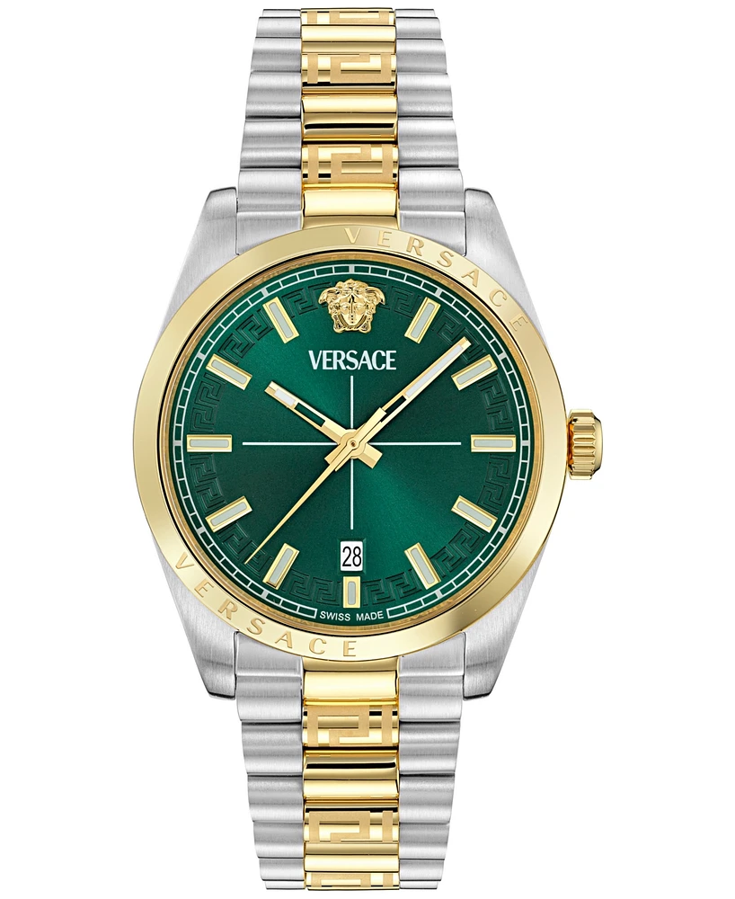 Versace Men's Swiss Millenyium Two-Tone Stainless Steel Bracelet Watch 40mm