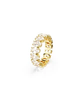 Swarovski Matrix Gold-Tone Plated Oval Cut Ring