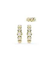 Swarovski Imber Gold-Tone Plated Round Cut Ear Cuff Sets