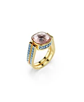 Swarovski Chroma Gold-Tone Plated Ring