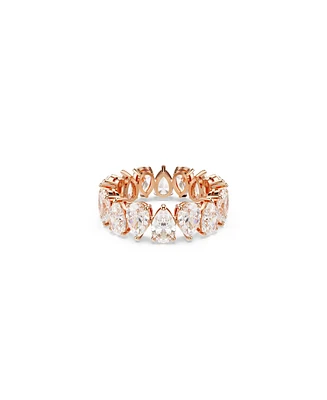 Swarovski Matrix Vittore Rose Gold-Tone Pear Cut Ring