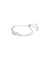 Swarovski Constella Round Cuts White Rhodium Plated Bangle Bracelet