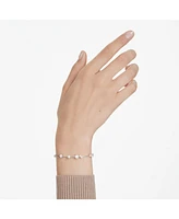 Swarovski Constella Round Cuts White Rhodium Plated Tennis Bracelet