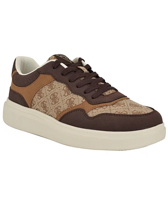 Guess Men's Carmino Lifted Lace Up Fashion Sneakers