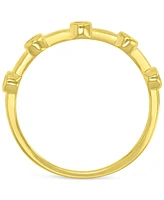 Cubic Zirconia Accent Ring (1/3 ct. t.w.) 14k Gold over Sterling Silver
