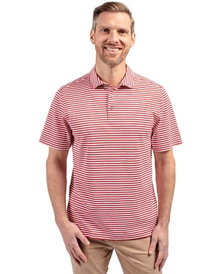 Cutter & Buck Virtue Eco Pique Stripe Recycled Mens Polo