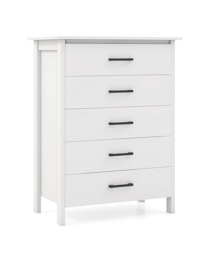 Modern 5-Drawer Multipurpose Chest Dresser for Stylish and Efficient Storage Any Room