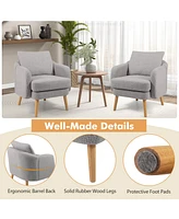 Sherpa Accent Chair Modern Living Room with Seat Cushion