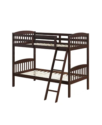 Bunk Beds with Detachable Kids Ladder for Safe and Space-Saving Children's Bedroom