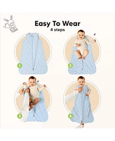 KeaBabies 2-Pack Snooze Baby Sleep Sacks, Cotton Wearable Blanket, Soft Toddler Sleeping Bag, Smooth Zipper