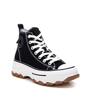 Women's Casual Canvas High Top Sneakers By Xti