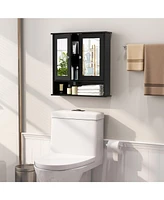 Bathroom Wall-Mount Mirror Cabinet Organizer for Stylish Storage and Space-Saving Solutions