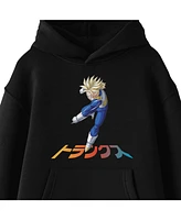 Dragon Ball Z Boys Trunks Cell Saga Long Sleeve Youth Black Hooded Sweatshirt -Xl