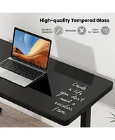Adjustable Electric Standing Desk with Drawer for Ergonomic Work and Convenient Storage