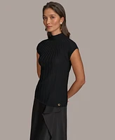 Donna Karan New York Women's Mock Neck Sweater, Regular & Petite