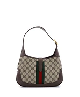 Pre-Owned Balenciaga Small x Gucci The Hacker Project Jackie 1961 Hobo Bb Coated Canvas