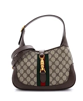 Pre-Owned Balenciaga Small x Gucci The Hacker Project Jackie 1961 Hobo Bb Coated Canvas