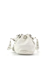 Pre-Owned Balenciaga Xs Le Cagole Giant Studs Bucket Bag Leather