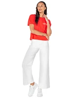 Roxy Juniors' Cotton Hibiscus Lover Crewneck Tee