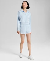 And Now This Women's Johnny Collar Scuba Top, Exclusively at Macy's
