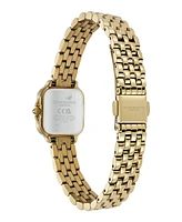 Olivia Burton Women's Grosvenor Mini Gold Tone Bracelet Watch, 20mm