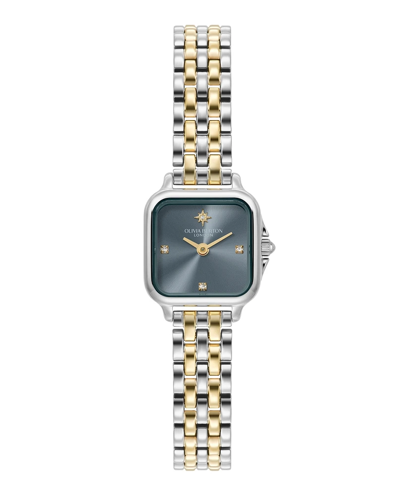 Olivia Burton Women's Grosvenor Mini Two-Tone Bracelet Watch, 20mm